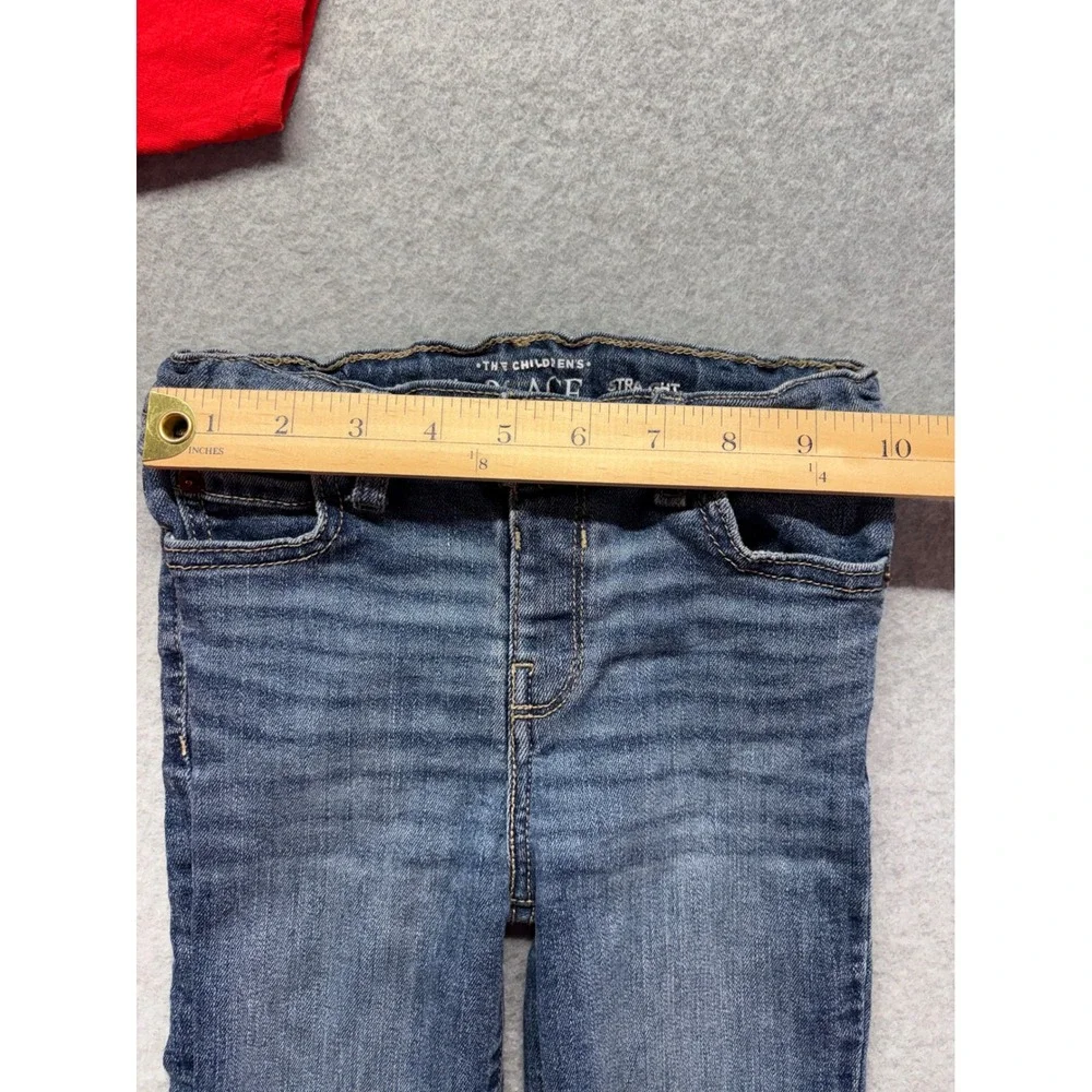 Dr Seuss Thing 1 Shirt Childrens Place Jeans Set Red Blue Boys Size 4T XS - Picture 11 of 16